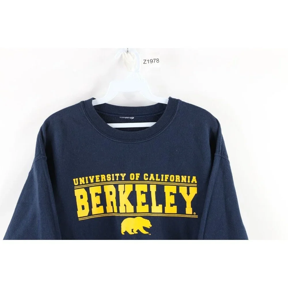 Vintage Mens Small Faded University of California Berkeley Spell Out Sweatshirt - Picture 2 of 7